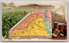 1889 Arbuckle's Ariosa Coffee Advertising Trade Card No 60 Viginia Tobacco picture