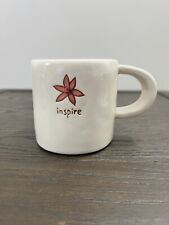 Starbucks Hand Painted INSPIRE Ceramic 10 oz Coffee Mug 2008 • Inspirational picture