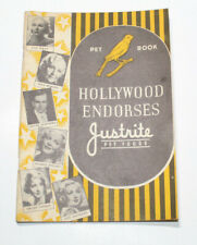 Vintage Hollywood Advertising Endorses Justrite Pet Foods C1930's Pet Book  picture