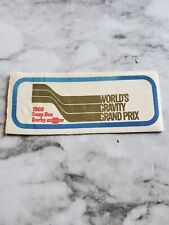 Vintage 1969 Soap Box Derby Chevrolet Grand Prix Sticker Patch Unused picture