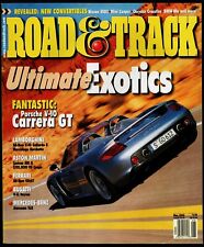 MAY 2003 ROAD & TRACK MAGAZINE PORSCHE CARRERA GT, NISSAN MAXIMA, AUDI TT picture