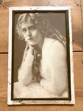 Vintage Mary Pickford Photo On Cardboard Photo Movie Baby Doll Original Signed picture