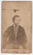 c1860s CDV Determined Man From Cleveland Ohio Victorian Antique Photograph picture