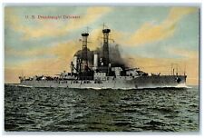 c1910's US Steamer Ship Dreadnaught Delaware Unposted Antique Postcard picture