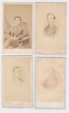 Group of 4 CDV's of Japanese men in western dress in Europe c.1870 picture
