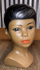 Vintage BLACK IS BEAUTIFUL Marwal Head / Bust African American AA Lady Brown Eye picture