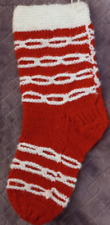 Handmade Knitted Red/White 15