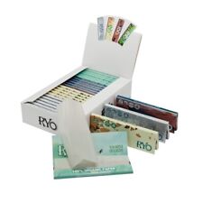 25 Booklet RYO Pure Hemp Rolling Paper 1 1/4 Size 77 x 44 mm Full Box Combo Pack picture
