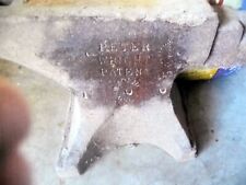 Antique 1852 PETER WRIGHT PATENT 1-0-0 Antique ANVIL 112 Lbs. Local Pickup Only picture