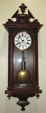 Antique Austrian One Weight Vienna Wall Clock 8-Day Timepiece (A) picture