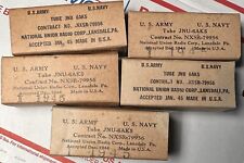 Five 6AK5 Radio Tubes Made For U.S. Army & Navy Contract Date 1945- Lot of 5 NOS picture