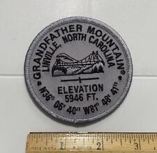 Grandfather Mountain North Carolina NC 5946 ft elevation Round Embroidered Patch picture