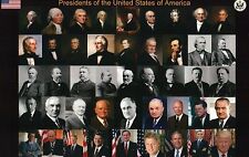 All Presidents of the United States George Washington to Donald Trump - Postcard picture