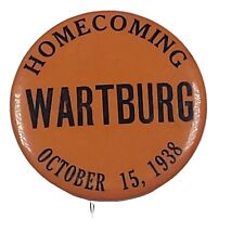 Wartburg College Homecoming Pin Pinback Button October 15 1938 Rare HTF Vintage  picture