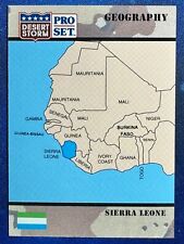1991 Desert Storm Pro Set Geography #52 Sierra Leone picture