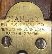 Vtg Atq Stanley Rule & Level Co. No. 104 Carpenters Level, Patd. 6-23-1896 - 18