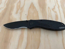 KERSHAW BLUR SPRING ASSIST KNIFE, BLACK COMBO EDGE BLADE, KS1670BLKST great cond picture