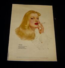 1942 Esquire Magazine ALBERTO VARGA PINUP Two-Sided Calendar Preview 14
