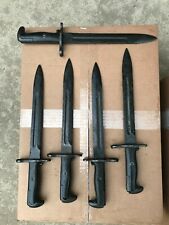 WWII Type Model M1 Garand Bayonet 1903 Springfield 1903A3 Knife Black USED picture