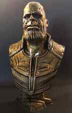 Thanos LARGE Statue - 10in 3D Printed Bust with Tarnished / Brushed Metal Finish picture