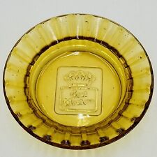 Vintage Best Western 4 1/2” Amber Round Ashtray Tobacciana picture