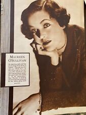 Maureen O'Sullivan, Full Page Vintage Pinup picture