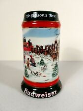 1991 The Season's Best Anheuser Busch Budweiser Beer Stein Mug by Susan Sampson picture