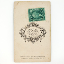 Unknown Civil War Soldier CDV Photo c1865 Auburn New York Tax Stamp Man NY C1649 picture