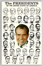 Postcard The Presidents Of The United States Richard Nixon picture