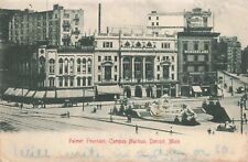 Postcard MI Detroit 1905 Palmer Fountain Campus Martius Opera House Wonderland picture