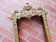 Unique CURIO Cabinet SHELF Shadow Box Frame DISPLAY Ornate BAROQUE Floral Swags picture