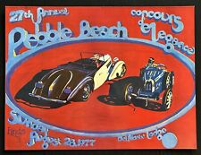 1977 Pebble Beach Concours Poster Blackhawk Edition 24x18 Bugatti Type 35 picture