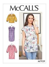 McCall's Pattern M7959 Summer Dress Tunic Top Sleeve Options Size 6-14 Uncut picture