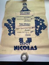 Vintage Nicolas Wine ad from December 1927 picture