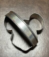 RARE Vintage Disney Mickey Mouse Head Tin / Aluminum Cookie Cutter - Made In USA picture