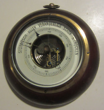 Vintage German Sturmisch Regen Veranderlich Schon S. Trocken Barometer picture