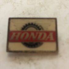 Rare Vintage HONDA motorcycle brooch - honda motorcycle advertising badge 1970's picture