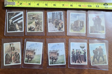 Lot Of 10 Tobacco Trading Cards WW1 Or WW2 Era Military picture
