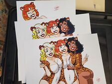 Josie and the Pussycats - 3PC Set - Art Color Illustration Prints Signed 8.5x11 picture