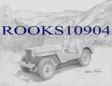 Willys Jeep m38 CLASSIC 4X4 ART PRINT picture