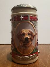 Budweiser Man’s Best Friend Stein Golden Retriever 2001 Anheuser-Busch dog mug picture