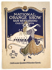 New,Old Stock  1927 NATIONAL ORANGE SHOW, Mint Pamphlet, California Advertising picture