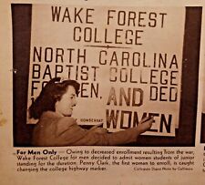 1940's Collegiate Digest University College WWII Era Women's Rights Men Only picture