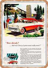 METAL SIGN - 1956 Chevy Two Ten 2 Door Sedan Vintage Ad picture