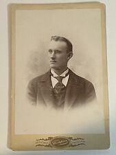 Cabinet Card Photographer Photo Brooklyn NY Thompson Picture Antique History picture