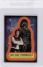 1977 Star Wars Sticker #12 Han And Chewbacca picture