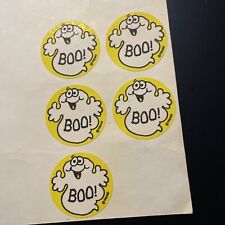 Vintage 1980s Scratch N Sniff Stickers Boo Ghost 17 Total picture