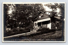 c1904-1918 RPPC Postcard Winona Lake Mount Hood Billy Sunday Arts & Crafts Home picture
