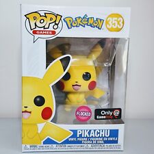 Funko Pop Games: Pokemon - Pikachu #353 Flocked GameStop Exclusive picture