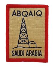 RARE Vintage Saudi Arabia Abqaiq oil plant employee patch picture